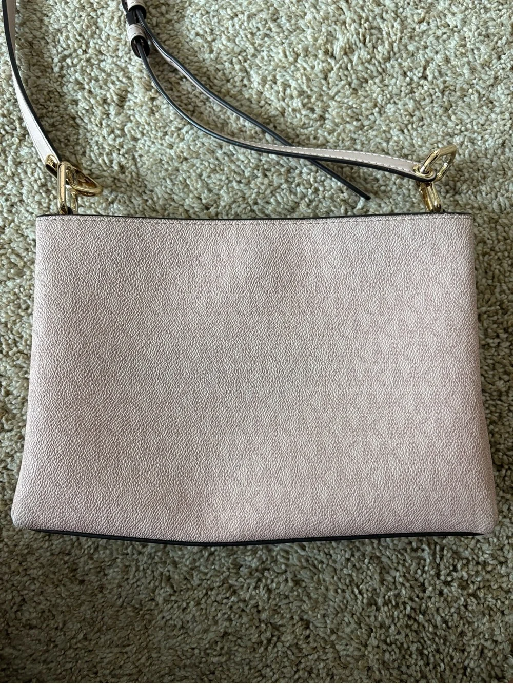 Michael Kors Light Pink Leather Crossbody Bag with Gold Hardware
